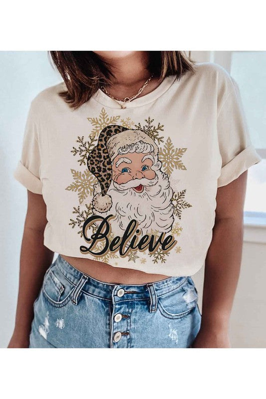 BELIEVE CHRISTMAS GRAPHIC TEE / T-SHIRT