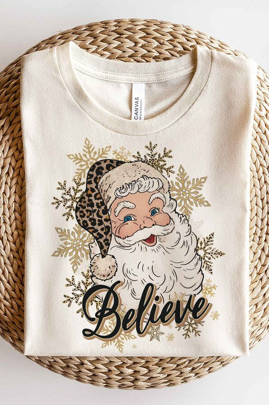 BELIEVE CHRISTMAS GRAPHIC TEE / T-SHIRT