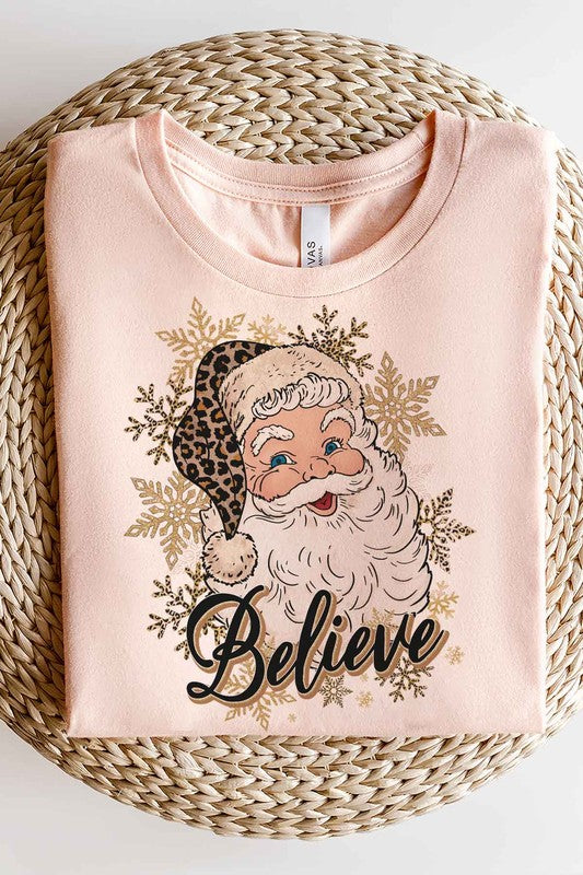 BELIEVE CHRISTMAS GRAPHIC TEE / T-SHIRT