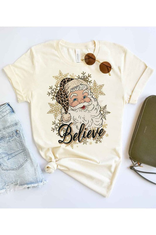 BELIEVE CHRISTMAS GRAPHIC TEE / T-SHIRT