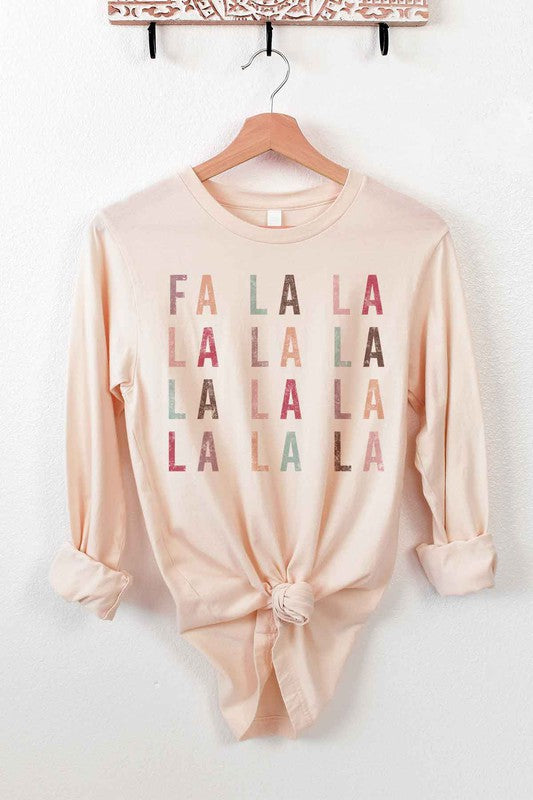 FA LA LA CHRISTMAS LONG SLEEVE TEE