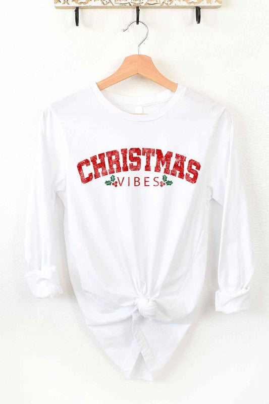 CHRISTMAS VIBES LONG SLEEVE TEE