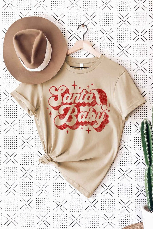 SANTA BABY CHRISTMAS T-SHIRT PLUS SIZE