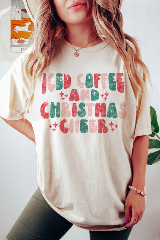 ICED COFFEE CHEERS GRAPHIC TEE / T-SHIRT