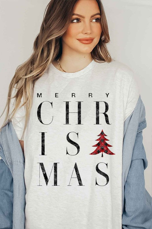 MERRY CHRISTMAS GRAPHIC T-SHIRT