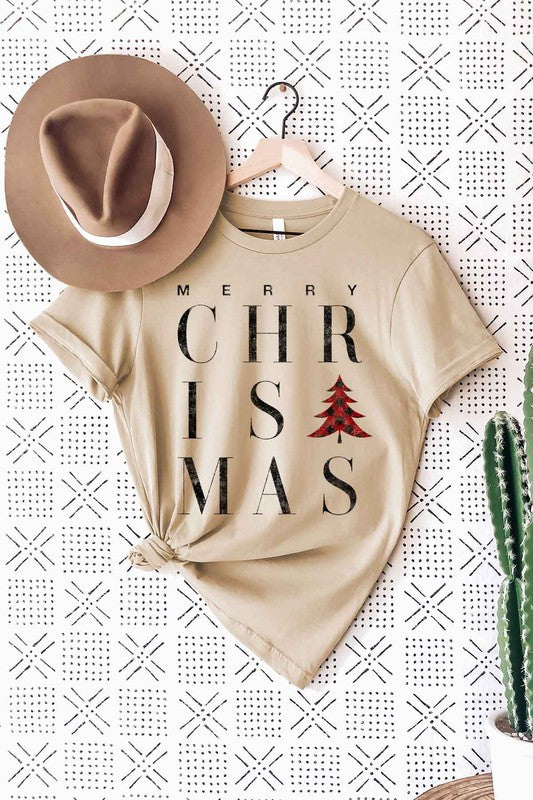 MERRY CHRISTMAS GRAPHIC T-SHIRT