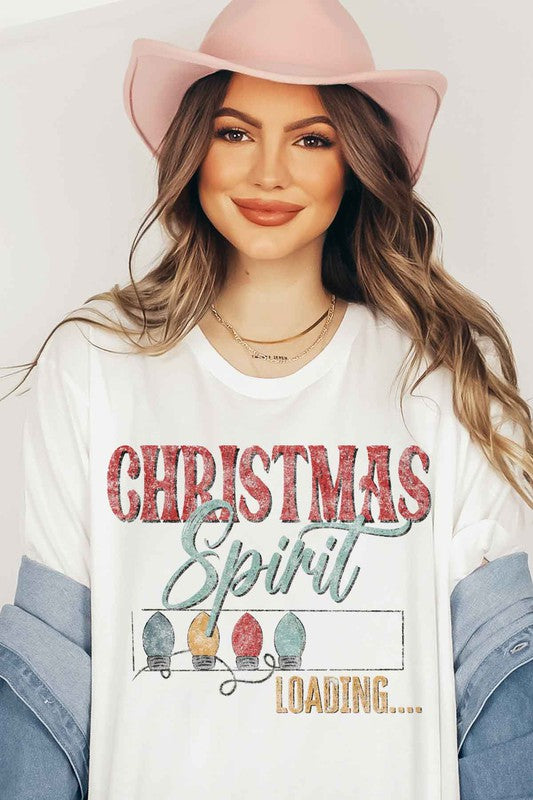 LOADING CHRISTMAS SPIRIT GRAPHIC TEE / T-SHIRT