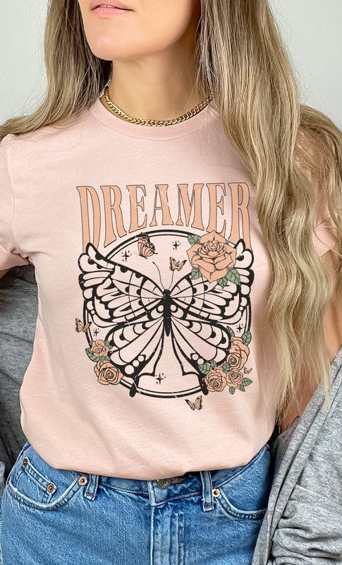 Retro Dreamer Butterfly Graphic Tee