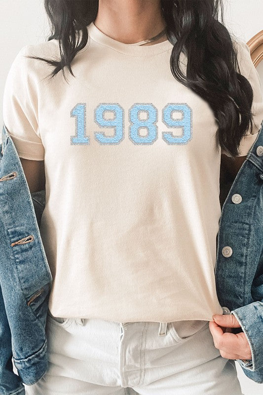 1989 Graphic Tee Faux Chenille Taylor Plus Tee