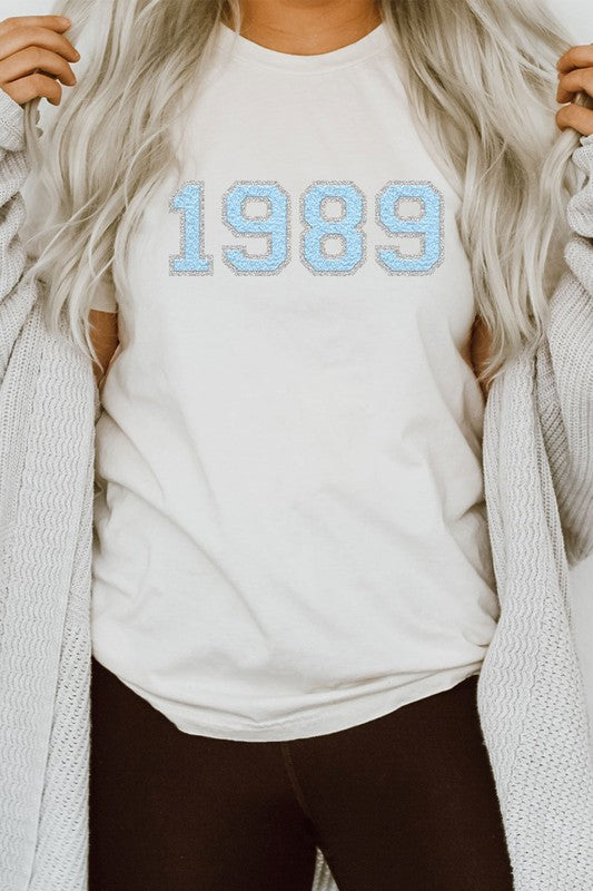 1989 Graphic Tee Faux Chenille Taylor Plus Tee