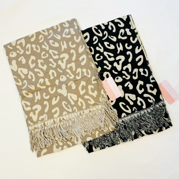 On Trend Leopard Pattern Scarf